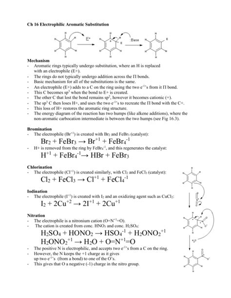 16. Electrophilic Aromatic Substitution .